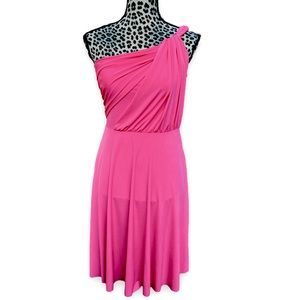 Ann Taylor NWT Pink One Shoulder Bridesmaid Prom Party Dress Size 4